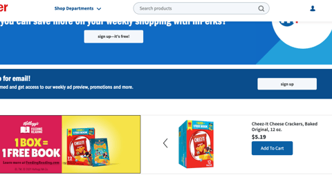 Meijer Kellogg's '1 Box = 1 Free Book' Display Ad